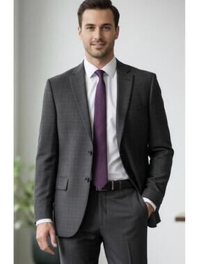 Jos. A. Bank Men's Dark Gray Blazer Suit Jacket 42L